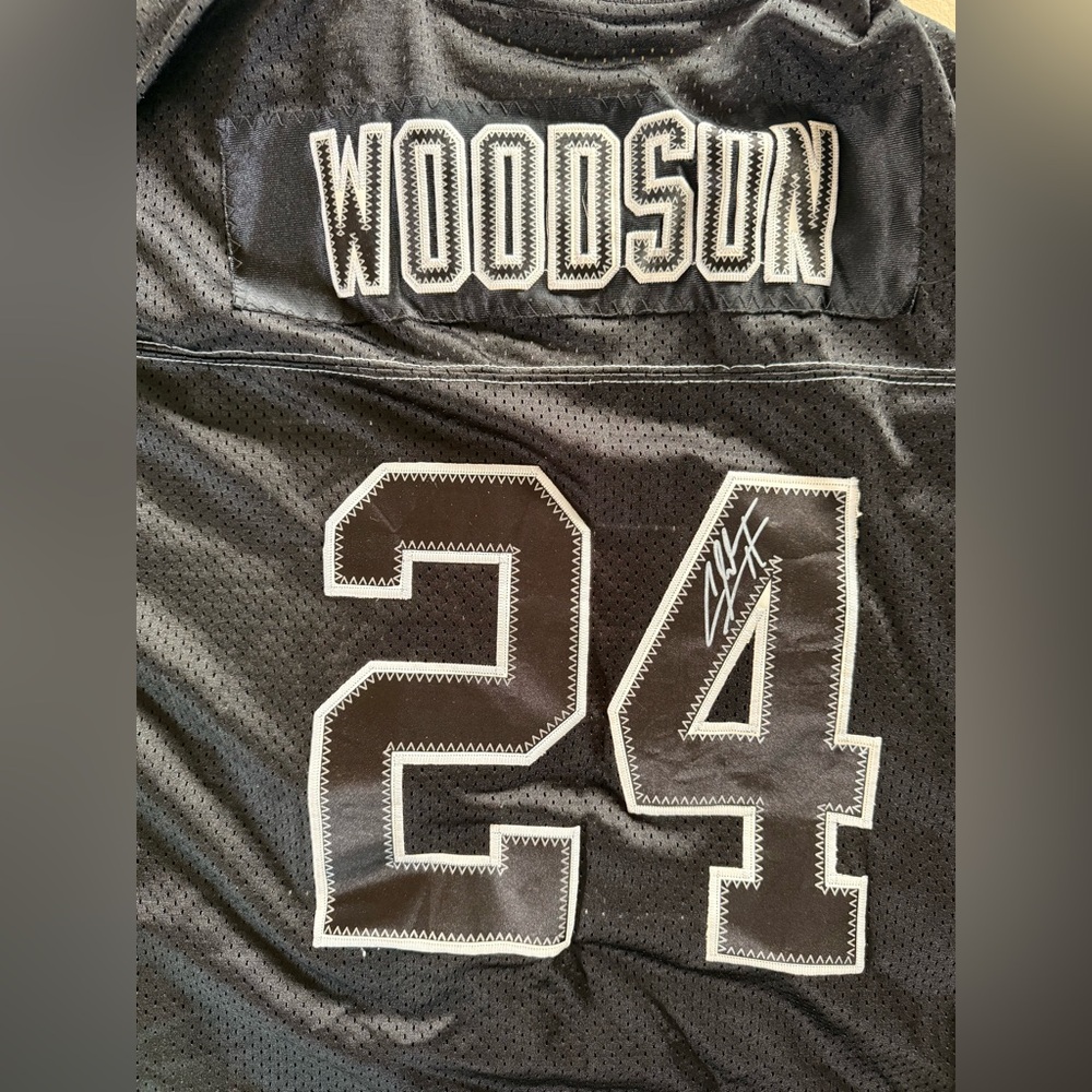 Oakland Raiders Charles Woodson Signed Jersey